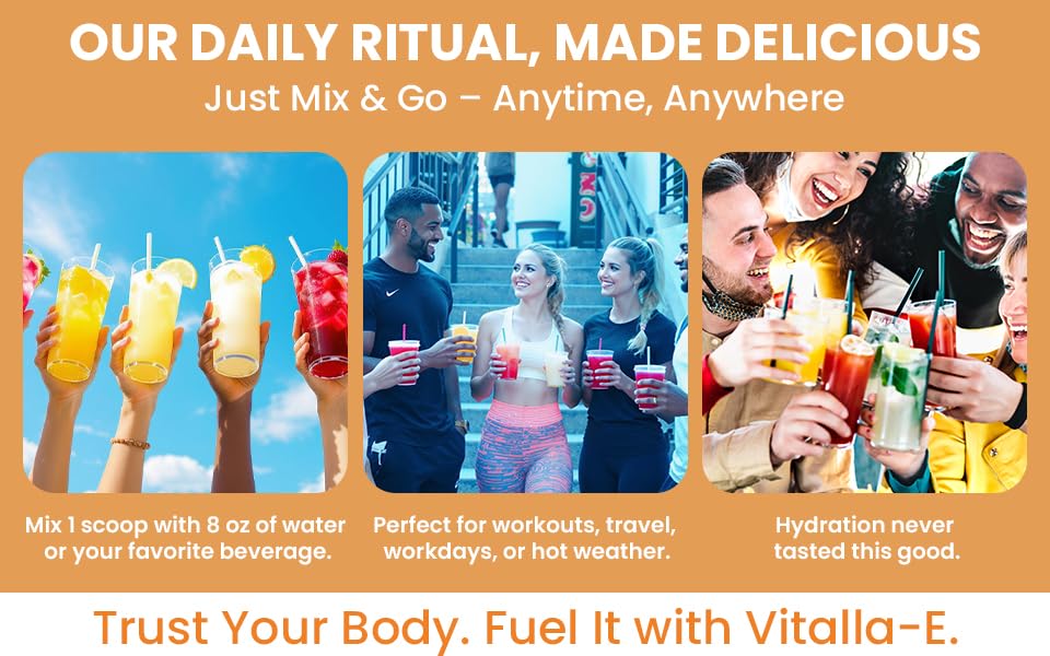 VITALLA-E Daily Electrolyte Powder Drink Mix (Sugar Free) – Pineapple, 10.16 oz / 90 Servings – Hydration Powder with 6 Key Electrolytes and Trace Minerals – Keto Friendly, Non-GMO
