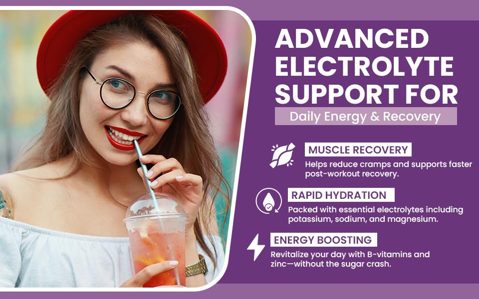 VITALLA-E Daily Electrolyte Powder Drink Mix (Sugar Free) – Grape, 10.16 oz / 90 Servings – Hydration Powder with 6 Key Electrolytes and Trace Minerals – Keto Friendly, Non-GMO