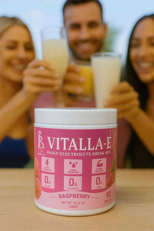 VITALLA-E Daily Electrolyte Powder Drink Mix (Sugar Free) – Raspberry, 10.16 oz / 90 Servings – Hydration Powder with 6 Key Electrolytes and Trace Minerals – Keto Friendly, Non-GMO