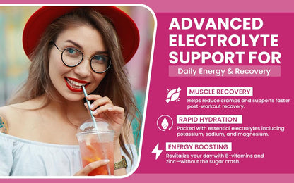 VITALLA-E Daily Electrolyte Powder Drink Mix (Sugar Free) – Raspberry, 10.16 oz / 90 Servings – Hydration Powder with 6 Key Electrolytes and Trace Minerals – Keto Friendly, Non-GMO