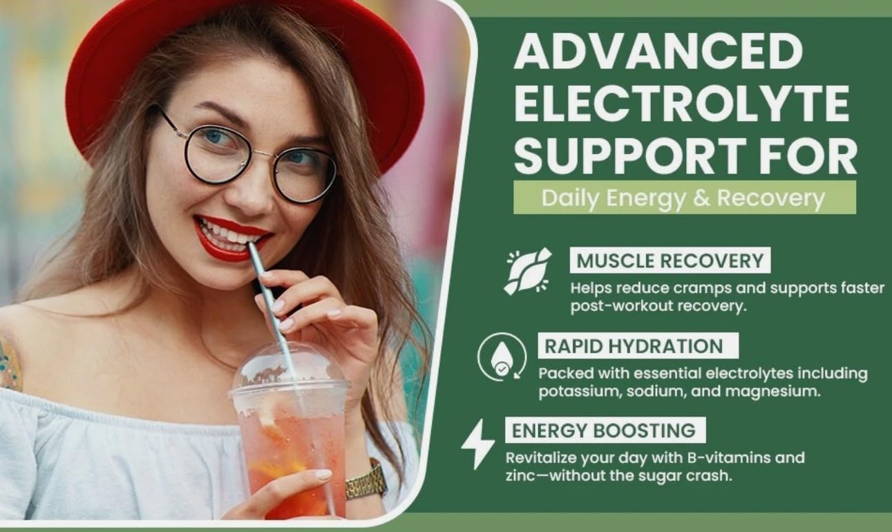 VITALLA‑E Electrolyte Powder Drink Mix – Sugar-Free, Zero Calorie Hydration – Pina Colada Flavor, 90 Servings – Keto Friendly, 6 Key Electrolytes, Non-GMO