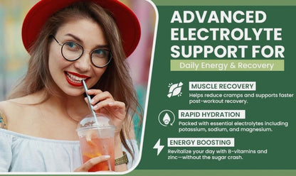 VITALLA‑E Electrolyte Powder Drink Mix – Sugar-Free, Zero Calorie Hydration – Pina Colada Flavor, 90 Servings – Keto Friendly, 6 Key Electrolytes, Non-GMO