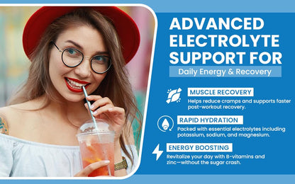 VITALLA-E Daily Electrolyte Powder Drink Mix (Sugar Free) – Raspberry Lemon, 10.16 oz / 90 Servings – Hydration Powder with 6 Key Electrolytes and Trace Minerals – Keto Friendly, Non-GMO